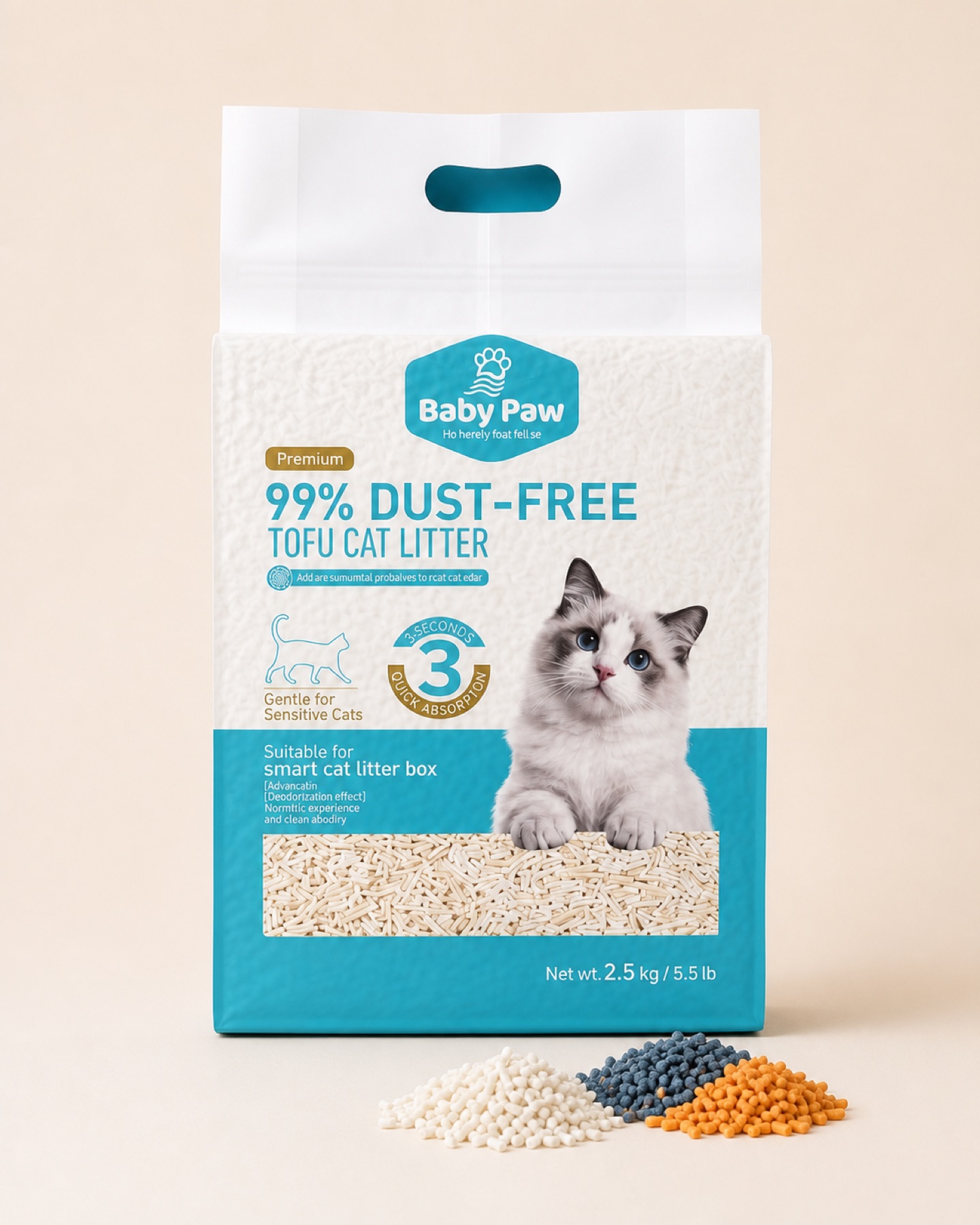 Baby Paw pH Monitoring Litter package